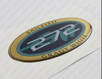Grady White 272 Sailfish Raised Domed 3D Decal 5" x 2.7" 1pcs.